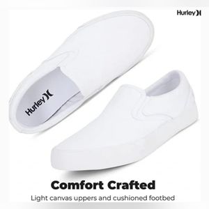 Hurley Hobart Slip-On White Shoes Sneakers